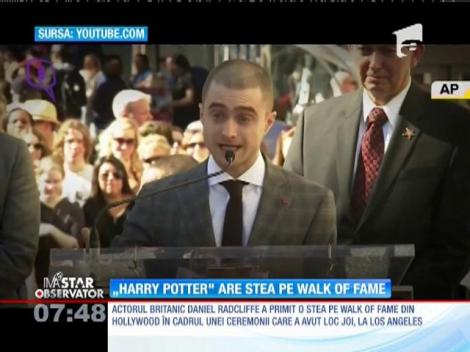”Harry Potter" a primit o stea pe Walk of Fame din Hollywood