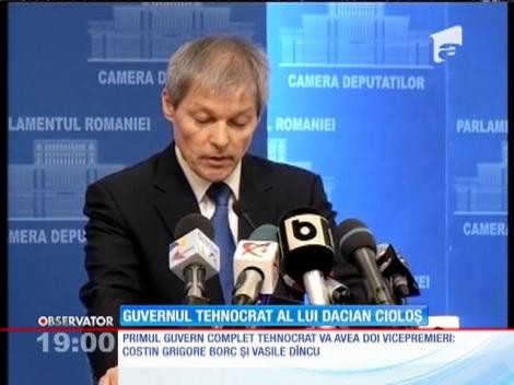 Dacian Cioloş și-a anunţat echipa din noul guvern. Este primul Executiv 100% tehnocrat!