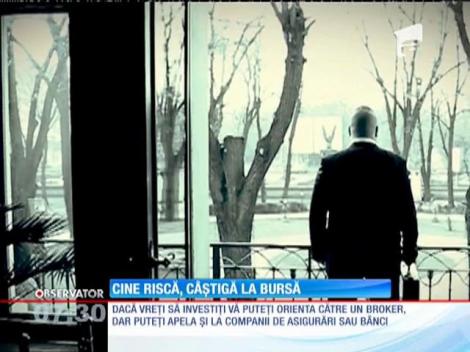 Dobânzile tot mai mici oferite de bănci îi fac pe mulţi români să se îndrepte spre bursă