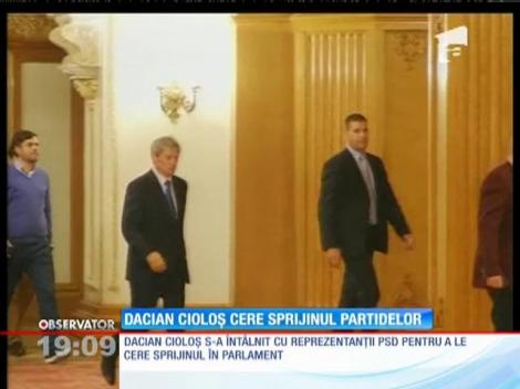 Dacian Cioloş cere sprijinul partidelor