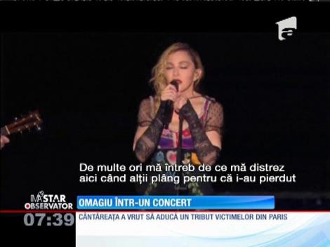 Madonna, omagiu pentru victimele din Paris