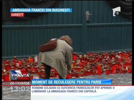 Franța își plânge morții în tăcere. Moment de reculegere și la București
