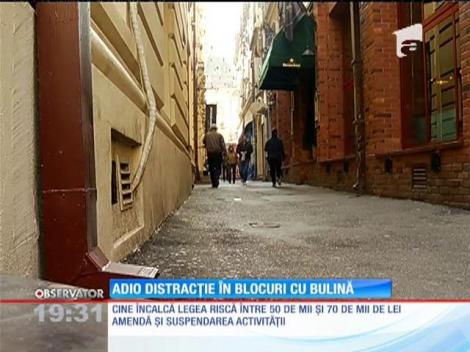 Activităţile în clădirile cu bulină roşie sunt interzise