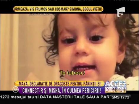Connect-R şi Mihsa, în culmea fericirii! Maya, declaraţie de dragoste pentru părinţii ei!