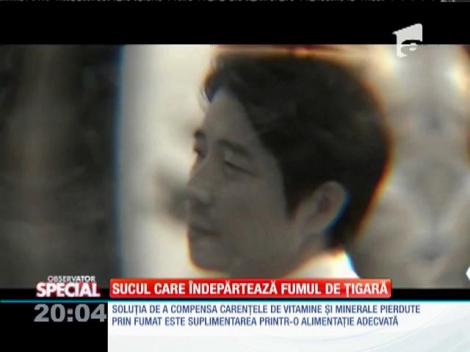 SPECIAL! Suc verde împotriva nicotinei