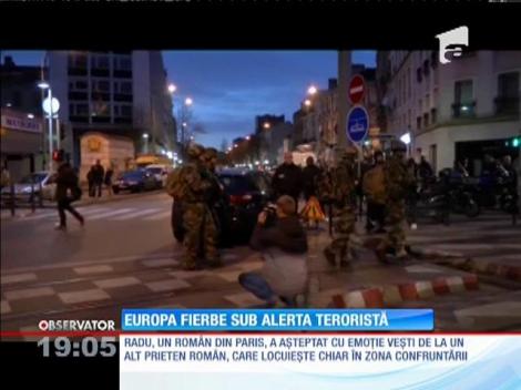 Teroarea creşte în toată Europa. O femeie kamikaze s-a aruncat în aer în timpul unui raid de proporţii al autorităţilor din Paris