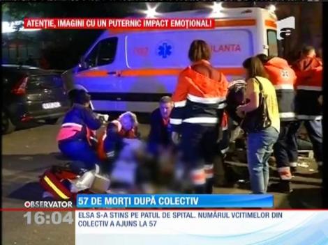 Elsa s-a stins pe patul de spital. Numărul victimelor din club Colectiv a ajuns la 57