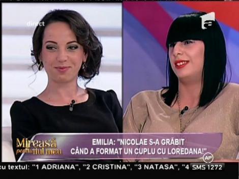 Emilia: "Nicolae s-a grăbit când a format un cuplu cu Loredana!"