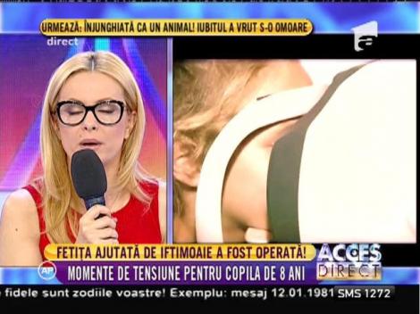 Fetiţa ajutată de Ionuţ Iftimoaie a fost operată!