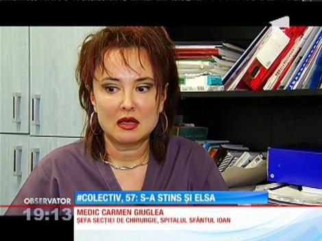 Noul BILANŢ Colectiv: 57 de morţi. Ana Albu, alintată de prieteni Elsa, s-a stins