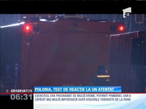 Simularea unui atac chimic, organizată în metroul din Varşovia