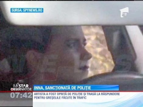 Inna a fost sancționată de poliție