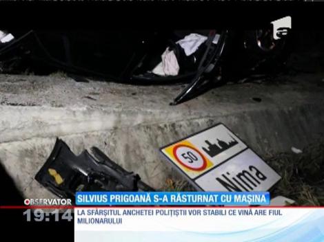 Update / Unul dintre fii lui Silviu Prigoană s-a răsturnat cu mașina