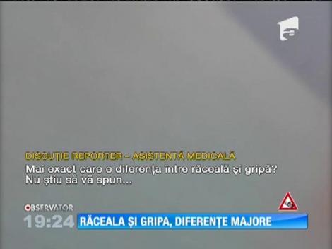 Cei mai mulți dintre oameni nu știu să facă diferența între răceală și gripă