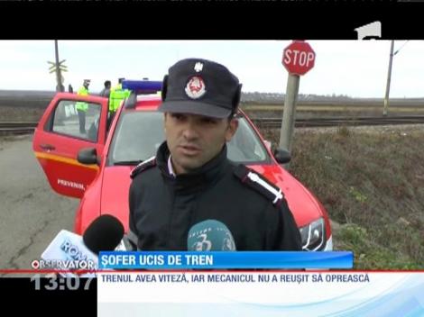 Un şofer şi-a găsit sfârşitul la trecerea peste o cale ferată, în judeţul Neamţ