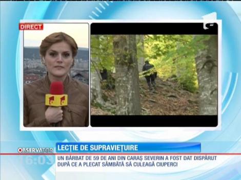 Lecţie de supravieţuire. Bărbatul dispărut pe muntele Semenic a reușit să iasă singur din pădure