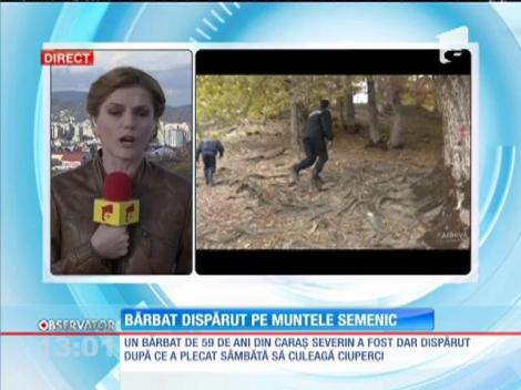 150 de poliţişti, jandarmi, salvamontişti, dar şi voluntari au căutat ore întregi un bărbat dispărut pe muntele Semenic