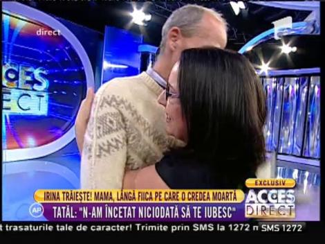 Revedere după 25 de ani! Irina și-a întâlnit, în sfârșit, tatăl
