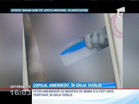 Mama care și-a amenințat copilul cu un cuțit, decăzută din drepturi