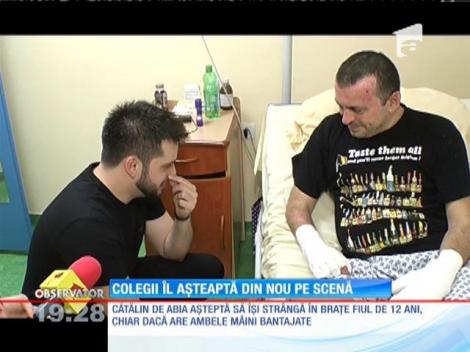 #Colectiv. Cătălin Scânteie, basistul trupei Hatemode, așteptat de colegi pe scenă