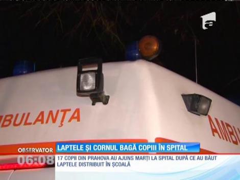 17 copii din Prahova au ajuns la spital după ce au băut laptele distribuit în şcoală