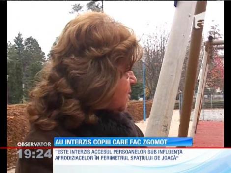 În parcurile din Timișoara, copiii nu mai au voie să se manifeste zgomotos!