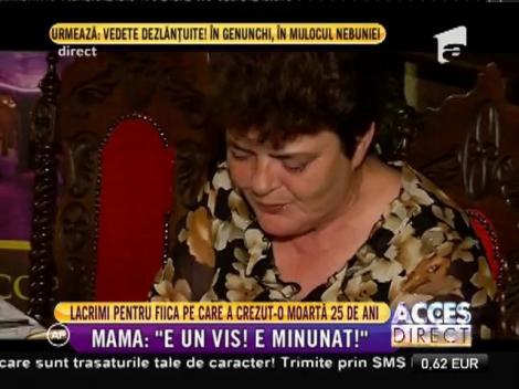 Lacrimi pentru fiica pe care a crezut-o moartă: ”E un vis!”