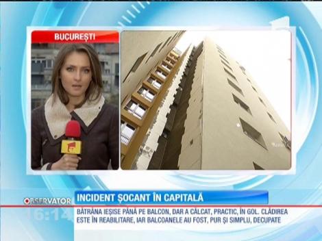 A căzut de la etajul 4 când a ieșit pe balconul care nu mai exista! De vină este firma care se ocupa de reabilitarea blocului
