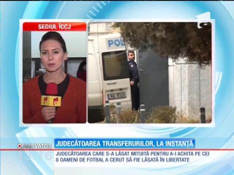 Judecătoarea care s-a lăsat mituită pentru a-i achita pe cei 8 oameni de fotbal vrea să fie cercetată în libertate