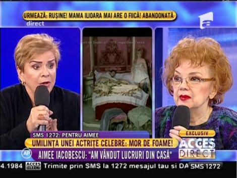Drama unei mari actrițe. Aimee Iacobescu: ”Am ajuns la capătul puterilor”