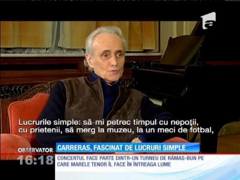 Jose Carreras, ultimul concert în România