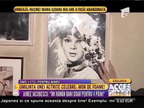 Umilința unei actrițe celebre - ”Mor de foame!”