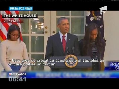 Barack Obama a graţiat doi curcani în ajunul Zilei Recunoştiinţei