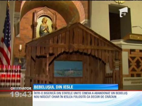 Bebeluș abandonat în ieslea unei biserici