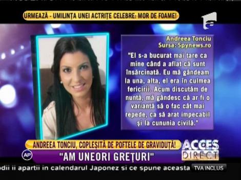 Să fie băiat sau fetiță? Andreea Tonciu, copleșită de poftele de graviduță!