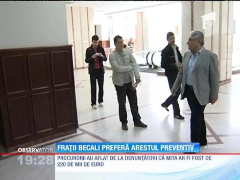 Frații Becali au renunțat la contestații. Preferă arestul preventiv