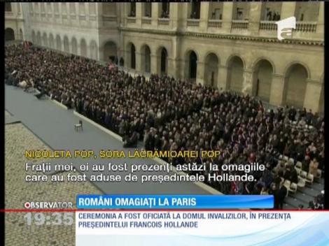 Români omagiați la Paris