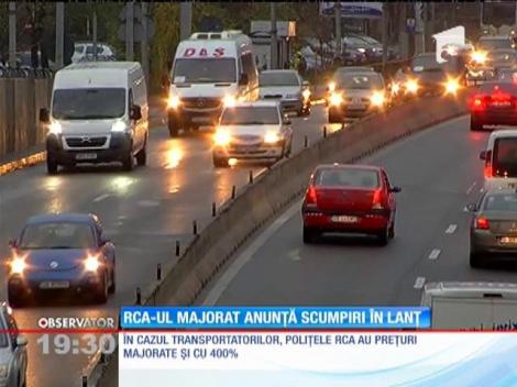 Poliţele RCA pentru transportatorii auto, majorate și cu 400%