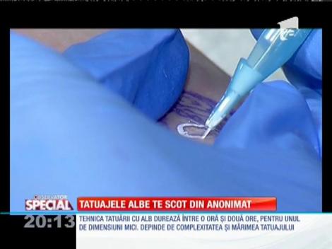 Special! Tatuajele albe, la modă