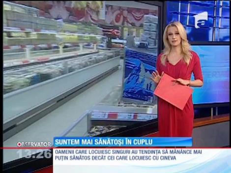 Oamenii care locuiesc singuri au tendinţa să mănânce mai puţin sănătos