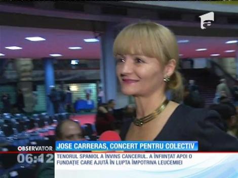 Jose Carreras a dedicat victimelor din Colectiv concertul în care şi-a luat rămas bun de la publicul român