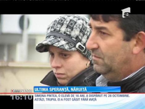 Simona, tânăra de 16 ani care a dispărut în urmă cu aproape o lună, găsită fără viaţă