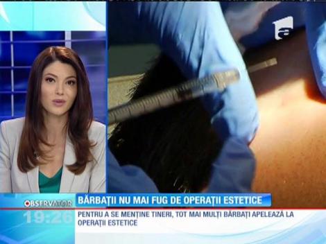Pentru a se menţine tineri, tot mai mulţi bărbaţi apelează la operaţii estetice