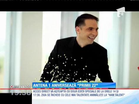 Antena 1 împlineşte mâine 22 de ani de emisie