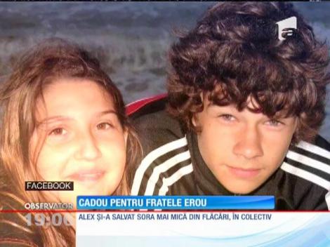 Alex, băiatul care şi-a salvat sora de la moarte în Colectiv, a împlinit 18 ani în spital