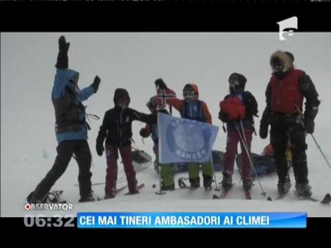 Patru copii din Norvegia au fost numiţi ambasadorii climei de secretarul general al Naţiunilor Unite în urma expediţiei