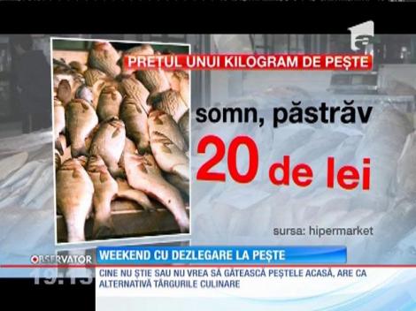 E post, dar ne răsfăţăm cu bunătăţi din peşte. Gospodinele pun pe masă sarmale, zacuscă şi chiar prăjituri, toate făcute din păstrăv