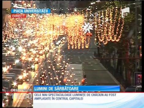Trei milioane de beculeţe împodobesc străzile Capitalei