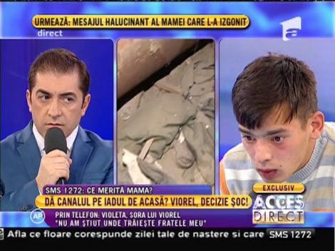 Violeta, sora lui Viorel: "Nu am ştiut că fratele meu stă într-un canal"