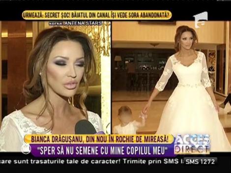 Bianca Drăguşanu a îmbrăcat din nou rochia de mireasă